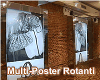 pannelli girevoli per visual merchandising abbigliamento